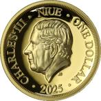 NIUE 1 DOLLAR 2025 'I.M. KONINGIN ELIZABETH II', PROOF, Ophalen of Verzenden, Setje