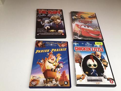 4 DVD kinderfilms, Dick Trom,Cats, Paniek op de prairie, Cd's en Dvd's, Dvd's | Kinderen en Jeugd, Gebruikt, Film, Overige genres
