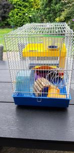 Hamsterkooi met toebehoren, Dieren en Toebehoren, Kooi, Gebruikt, Minder dan 75 cm, Hamster