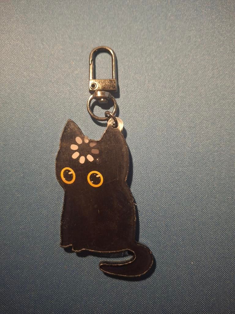 Leuke Zwarte Kat Sleutelhanger - Grappig Design, Verzamelen, Sleutelhangers, Nieuw, Ophalen of Verzenden