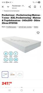 Matras 140x200 - Verhuisverkoop!, Ophalen, Tweepersoons, 140 cm, Zo goed als nieuw