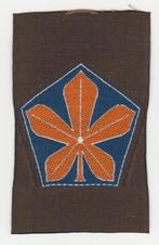Embleem 5e divisie (smal model), Verzamelen, Ophalen of Verzenden, Landmacht, Nederland, Embleem of Badge