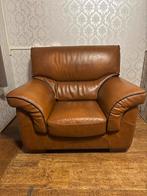 Bruine antieke fauteuil te koop., Huis en Inrichting, Fauteuils, Overige materialen, Gebruikt, 75 tot 100 cm, 100 tot 125 cm