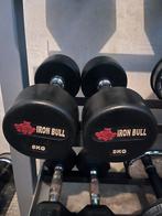 2x Iron Bull Dumbbells - 8kg, Sport en Fitness, Fitnessmaterialen, Ophalen, Gebruikt, Armen, Dumbbell