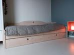 Grenen bedbank met laden, Huis en Inrichting, Ophalen, Gebruikt, Zie fotos, 80 cm