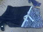 Zweetdeken zebraprint met strik, Ophalen of Verzenden, Zo goed als nieuw, Deken