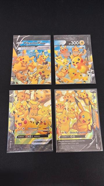 Pikachu V-union - SWSH 139-140-141-142 - Black Star Promo beschikbaar voor biedingen