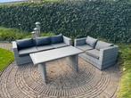 Complete loungeset met eettafel en hocker, Tuin en Terras, Tuinsets en Loungesets, Ophalen, 5 zitplaatsen, Gebruikt, Loungeset