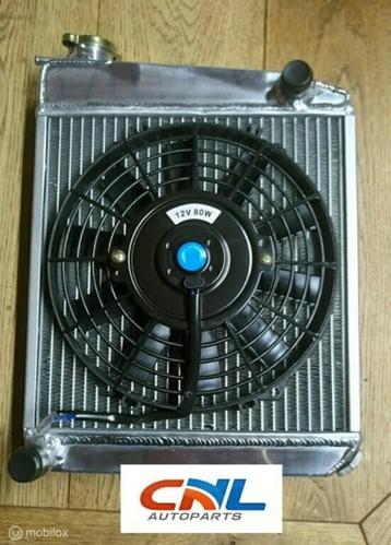 Radiateur +fan voor Austin rover mini mt race 1959-1997 beschikbaar voor biedingen