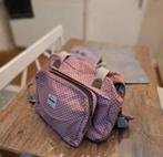 Mooie rood-grijs geblokte luiertas van Béabe net diverse., Ophalen, Gebruikt