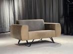 Movani Move design groen leren fauteuil / loveseat, Ophalen, Eenpersoons, Zo goed als nieuw, Minder dan 150 cm