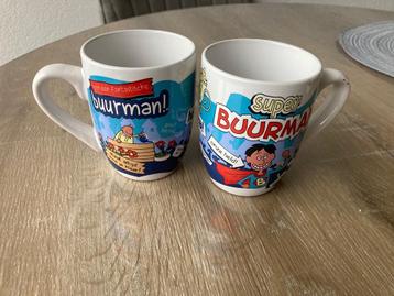 2 mokken Super buurman (ophalen/verzenden) beschikbaar voor biedingen