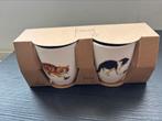Katten kopjes voor de koffie van Francien / NIEUW, Ophalen of Verzenden, Nieuw, Overige stijlen, Kop(pen) en/of Schotel(s)