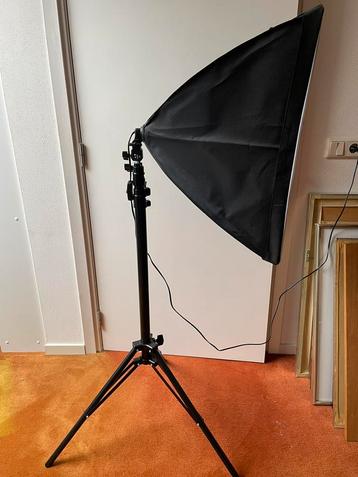 Studio soft box lamp inclusief tas beschikbaar voor biedingen