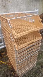 15 Stapelbare kunststof bakken / kratten, Doe-het-zelf en Verbouw, Kratten en Dozen, Gebruikt, 40 tot 60 cm, 50 tot 75 cm, Bak of Kist