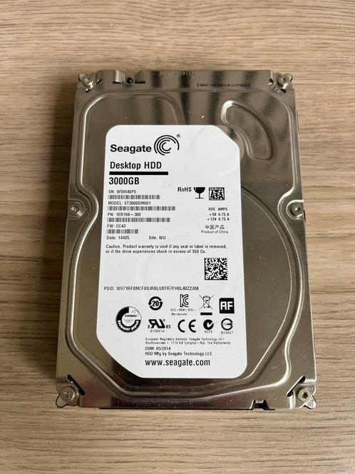Seagate Barracuda 3TB harde schijf, Computers en Software, Harde schijven, Zo goed als nieuw, Desktop, Ophalen of Verzenden