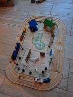 Houten Speelgoed Treinbaan met Accessoires, Ophalen, Gebruikt, Jongen of Meisje