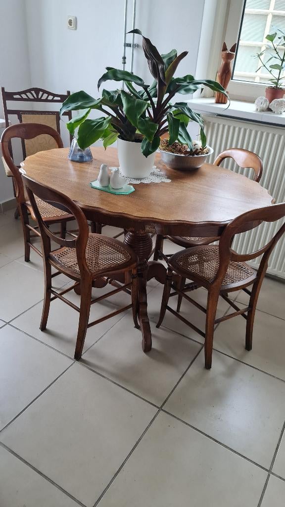 Antieke eethoek, Antiek en Kunst, Antiek | Meubels | Tafels, Ophalen