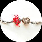 Pandora 1x Clip rose goud Hart 781053CZ / retired zirkonia, Pandora, Ophalen of Verzenden, Zo goed als nieuw, 1 bedel