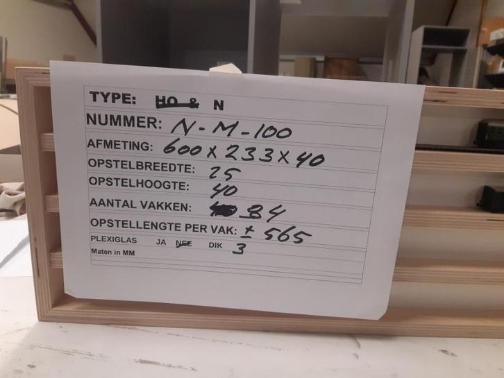 Nieuwe Vingerhoedjes / N-spoor vitrine. N-M 100., Verzamelen, Vingerhoedjes, Nieuw, Ophalen of Verzenden