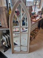 Rustieke Spiegel - Kerkraam Model - grijs hout, Ophalen, Minder dan 50 cm, 100 tot 150 cm, Nieuw