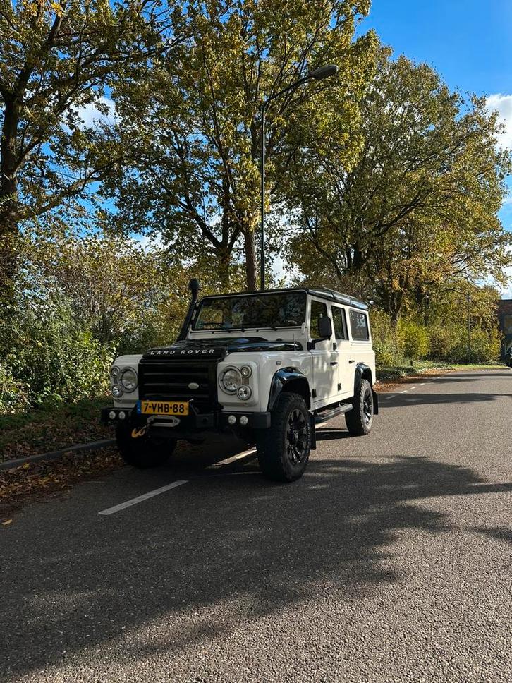 Land Rover Defender 110 TD5 - Witte Off-Roader in Topstaat, Auto's, Land Rover, Particulier, Ophalen