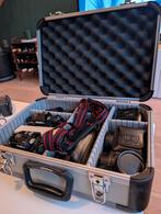 Minolta X-700 & X-500 + 7 lenzen + flitser + accessoires, Ophalen, Gebruikt, Minolta, Spiegelreflex