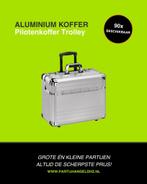 Pilotenkoffer Trolley Zilver, Ophalen, Overige materialen, Nieuw, Minder dan 50 cm