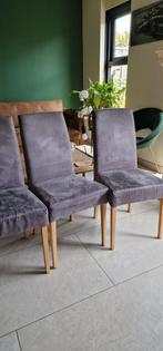 Gratis Eetkamerstoelen 3 stuks, Huis en Inrichting, Stoelen, Ophalen, Gebruikt, Vijf, Zes of meer stoelen, Stof
