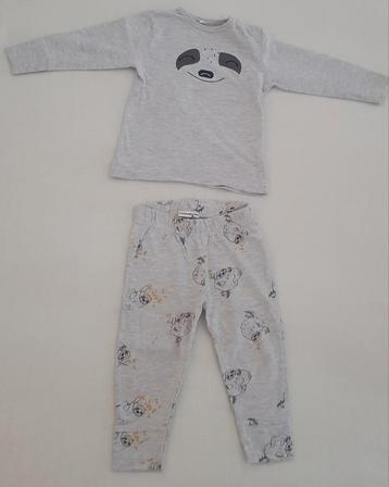 Prenatal pyjama setje maat 80 baby kleding grijs dieren set beschikbaar voor biedingen