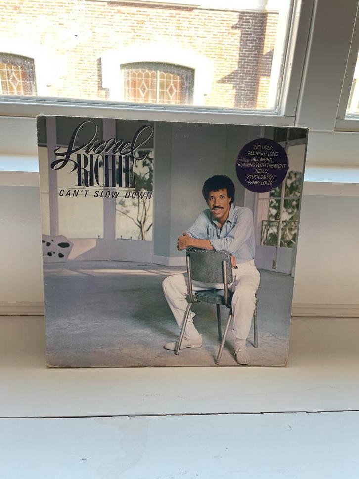 Lionel Richie - Can't Slow Down LP, Cd's en Dvd's, Vinyl | R&B en Soul, Gebruikt, 1980 tot 2000, Ophalen of Verzenden