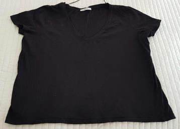 Zara basic t-shirt zwart maat m oversized tshirt shirt beschikbaar voor biedingen
