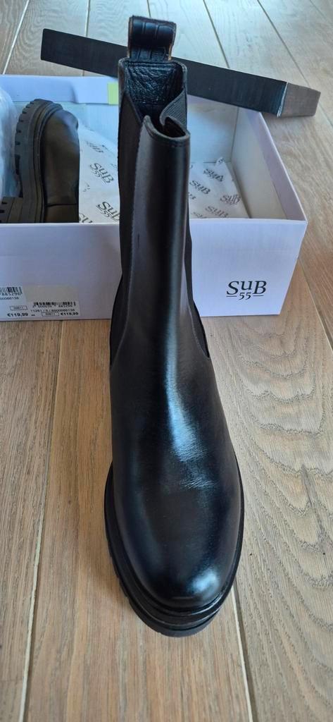 zwarte dames enkellaarsjes SuB55 maat 44, Kleding | Dames, Schoenen, Nieuw, Lage of Enkellaarzen, Zwart, Ophalen of Verzenden