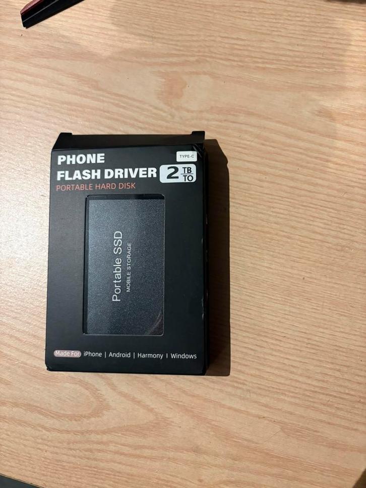 Externe harde schijf 2TB NIEUW, Computers en Software, Harde schijven, Nieuw, Laptop, Extern, HDD, USB, Ophalen of Verzenden