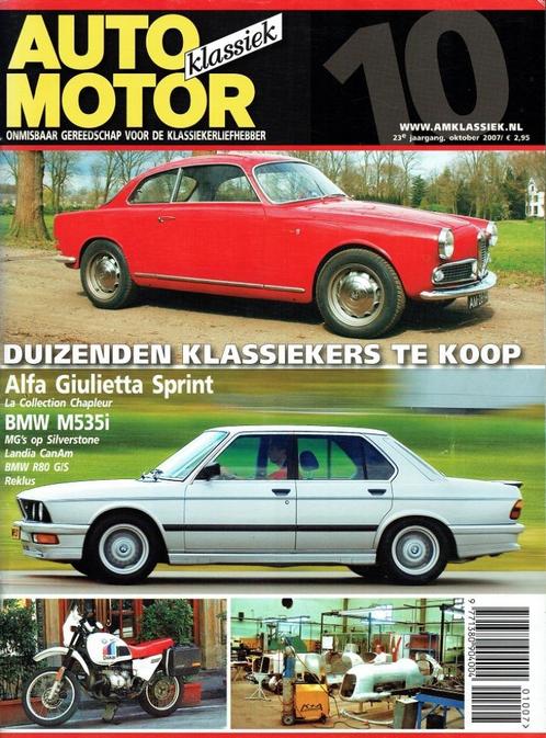 Auto Motor Klassiek 2007 nr. 10 (o.a. BMW M535i E28), Boeken, Auto's | Folders en Tijdschriften, Gelezen, Algemeen, Verzenden