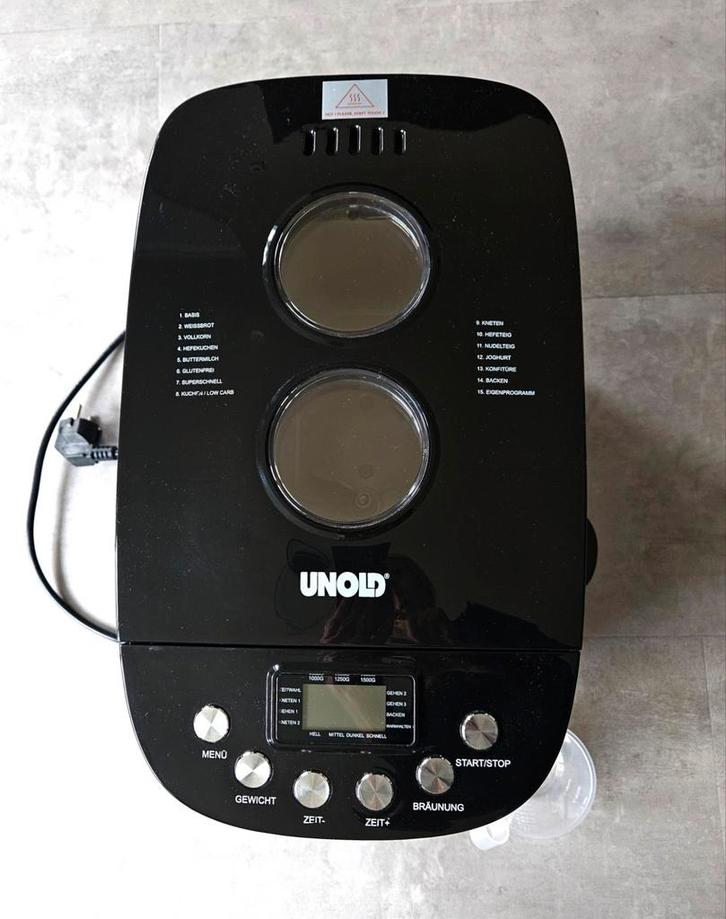 Unold Backmeister Big Broodbakmachine - Zo goed als nieuw!, Witgoed en Apparatuur, Broodbakmachines, Zo goed als nieuw, Met timer