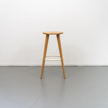 4x Vitra Jean Prouve Tabouret Haut Kruk - Eikenhout beschikbaar voor biedingen