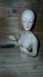 Antieke Franse Halfdoll, Jaren 20, 11cm, Genummerd, Ophalen of Verzenden