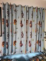 Madagascar Gordijnen, Huis en Inrichting, Stoffering | Gordijnen en Lamellen, 100 tot 150 cm, Blauw, Ophalen of Verzenden, Zo goed als nieuw