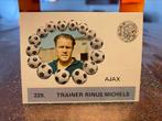 Monty Eredivisie 1971 Rinus michels Ajax, Ophalen of Verzenden, Zo goed als nieuw, Ajax, Poster, Plaatje of Sticker
