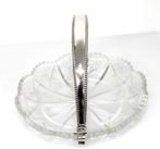 Antieke Zilver Kristal Hengsel Bonbon Schaal 1922 Haarlem, Verzenden, Zilver