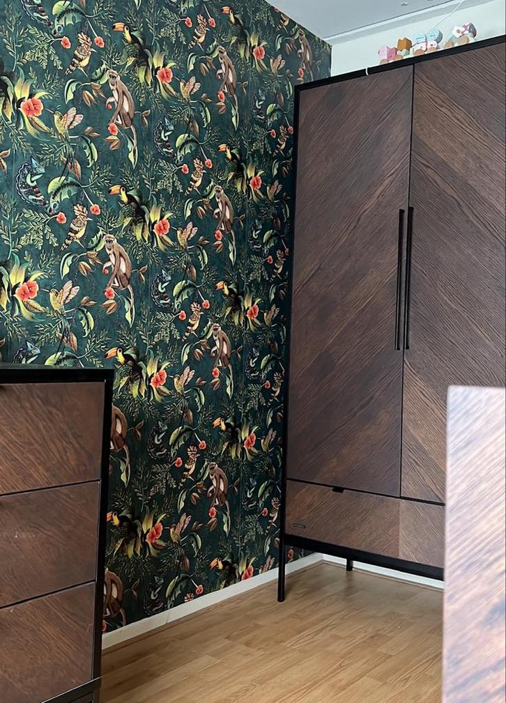 Walnut Babykamer van babypark, Huis en Inrichting, Kasten | Kledingkasten, Zo goed als nieuw, 150 tot 200 cm, 100 tot 150 cm, 50 tot 75 cm