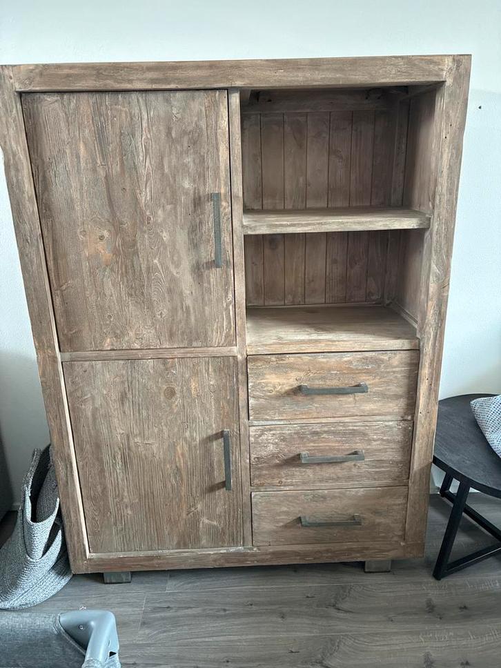 Houten kast met lades en deuren, Antiek en Kunst, Antiek | Meubels | Kasten, Ophalen
