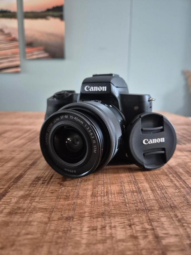Canon EOS M50 Mark II – Complete Set | Zo goed als nieuw, Audio, Tv en Foto, Fotocamera's Digitaal, Zo goed als nieuw, Spiegelreflex