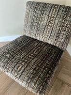 2x Fauteuil ice velvet croco, Twee, Gebruikt, Stof, Ophalen of Verzenden