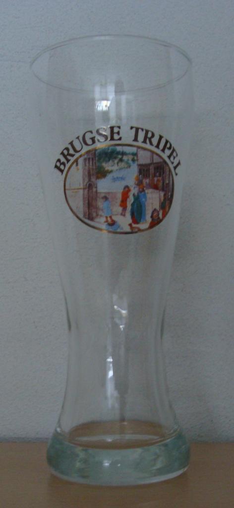Bierglas Brugse Tripel - 1 glas aanwezig, Verzamelen, Biermerken, Nieuw, Glas of Glazen, Overige merken, Ophalen of Verzenden