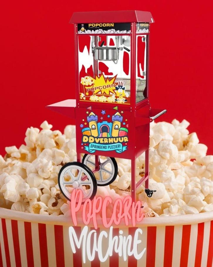 Popcornmachine huren | Verse popcorn op elk feest, Hobby en Vrije tijd, Feestartikelen | Verhuur, Zo goed als nieuw, Ophalen