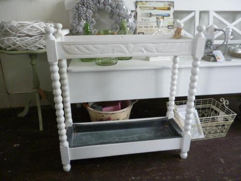 Brocante houten paraplubak wit, Huis en Inrichting, Woonaccessoires | Paraplubakken, Gebruikt, Hout, Ophalen