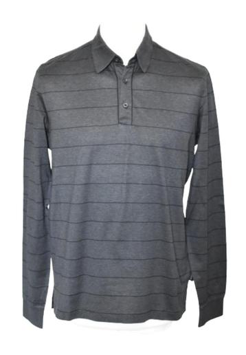 Nieuwe Hugo Boss gestreepte polo trui, grijs, Mt. M beschikbaar voor biedingen