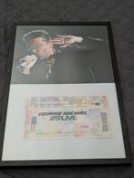 George Michael 25 Live Portret met Concertkaartje, Verzenden, Gebruikt, Foto of Kaart